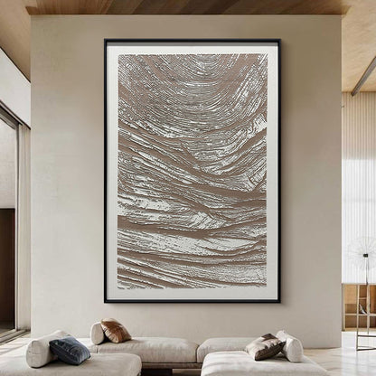 Abstract Earth Tone Organic Textured Wall Art
