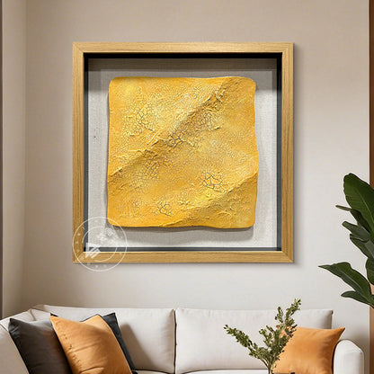 3D Wood Relief Resin Crackle Wall Art
