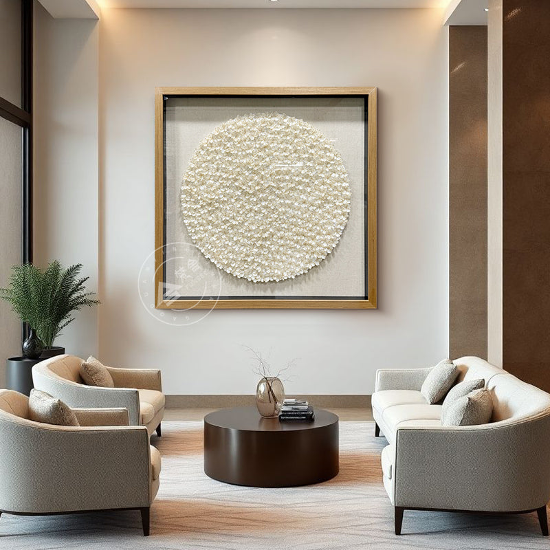 Natural Seashell Wall Art Flower Hanging Sculpture
