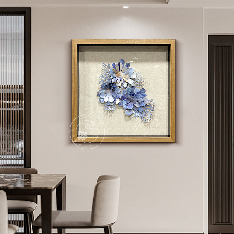 Aluminum Metal Flower Wall Art Hanging Sculpture