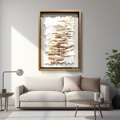 Carved Wood Fluid Abstract Wave Wall Art
