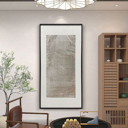 Abstract Earth Tone Flowing Textured Canvas Acrylic Painting