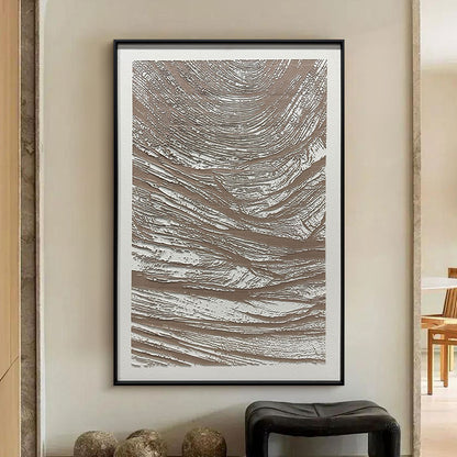 Abstract Earth Tone Organic Textured Wall Art