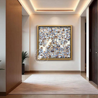 3D Floating PVC Disc Pin Art Shadow Box