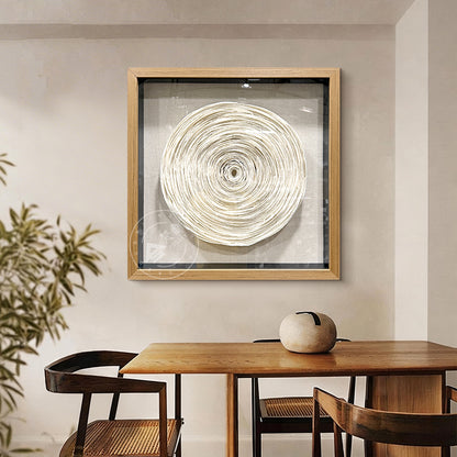 Sculpted Paper Wall Art Round Hanging Craft Artwork