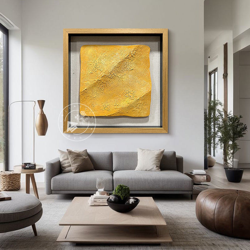 3D Wood Relief Resin Crackle Wall Art