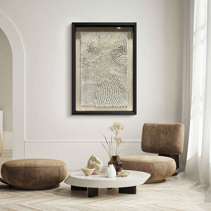 White Acrylic Wall Art Texture Hanging Artwork