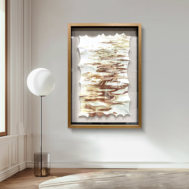 Carved Wood Fluid Abstract Wave Wall Art
