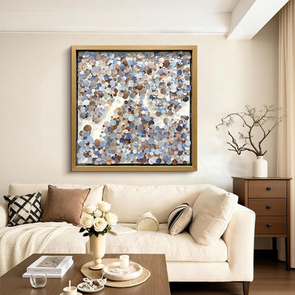 3D Floating PVC Disc Pin Art Shadow Box