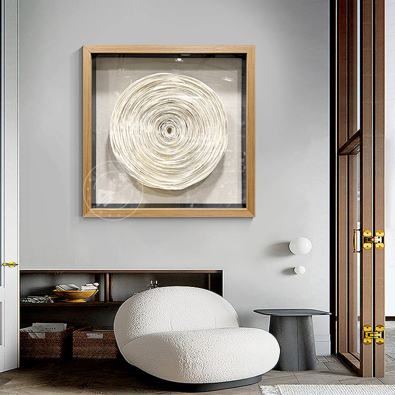 Sculpted Paper Wall Art Round Hanging Craft Artwork