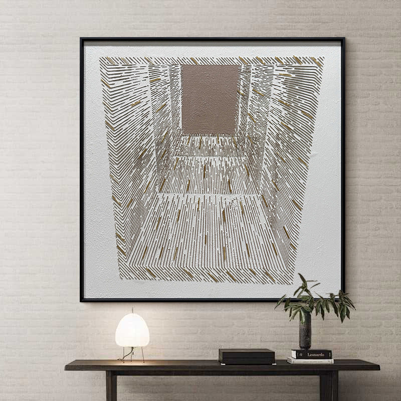 Minimalist Intertwined Lines Dimensional Wall Art Gallery Piece