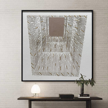 Minimalist Intertwined Lines Dimensional Wall Art Gallery Piece