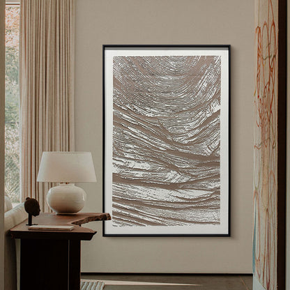 Abstract Earth Tone Organic Textured Wall Art