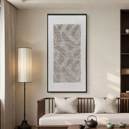 Abstract Earth Tone Flowing Textured Canvas Acrylic Painting