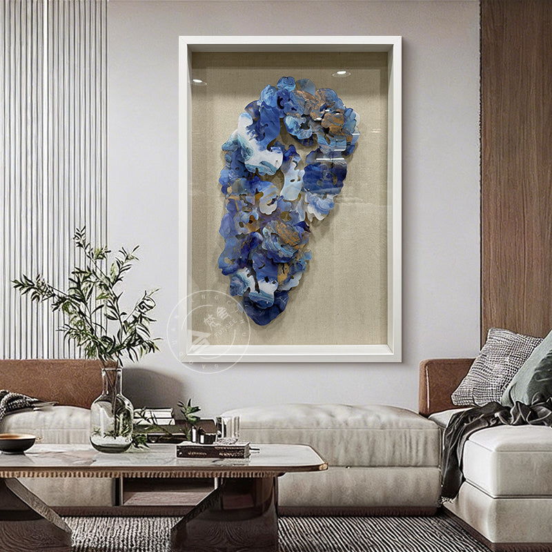 Carved Acrylic Fluid Agate Wall Art Decor