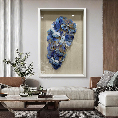 Carved Acrylic Fluid Agate Wall Art Decor