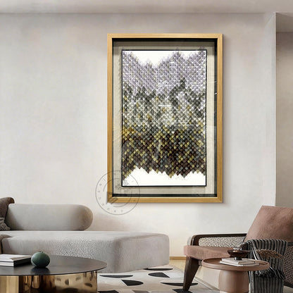 Modern Abstract Acrylic Wall Art Luxury Textured Hanging Sculpture Artwork
