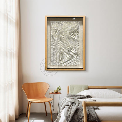 White Acrylic Wall Art Texture Hanging Artwork