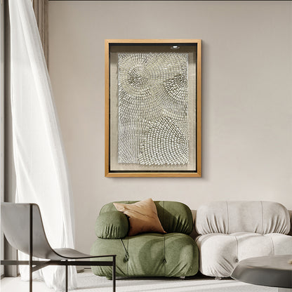 White Acrylic Wall Art Texture Hanging Artwork