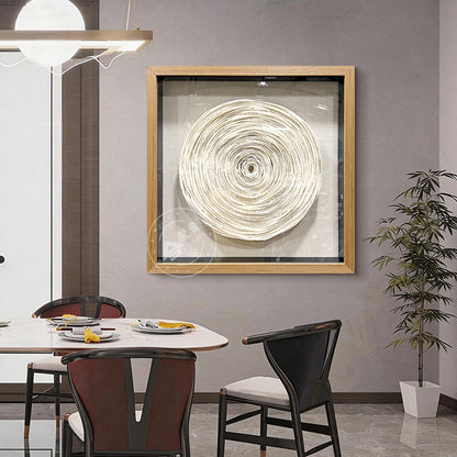 Sculpted Paper Wall Art Round Hanging Craft Artwork