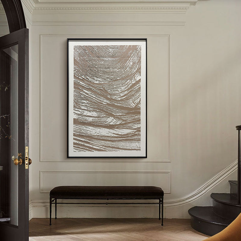 Abstract Earth Tone Organic Textured Wall Art