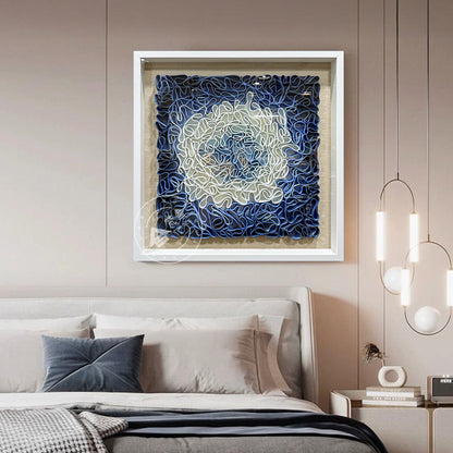 Concentric Earth Tone Paper Ribbon Wall Art