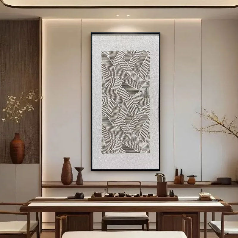 Abstract Earth Tone Flowing Textured Canvas Acrylic Painting