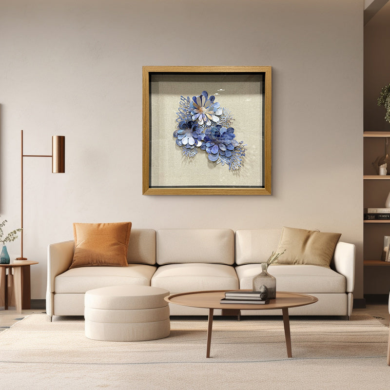 Aluminum Metal Flower Wall Art Hanging Sculpture