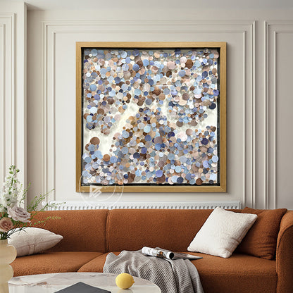 3D Floating PVC Disc Pin Art Shadow Box