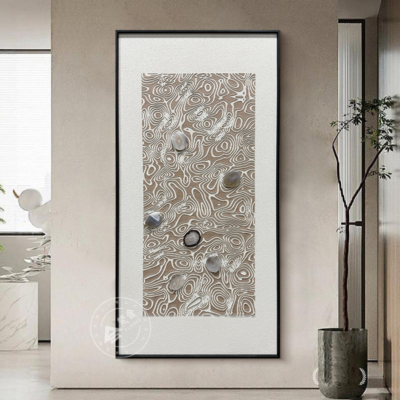 Luxury Heavy Impasto Wave Dimensional Wall Art
