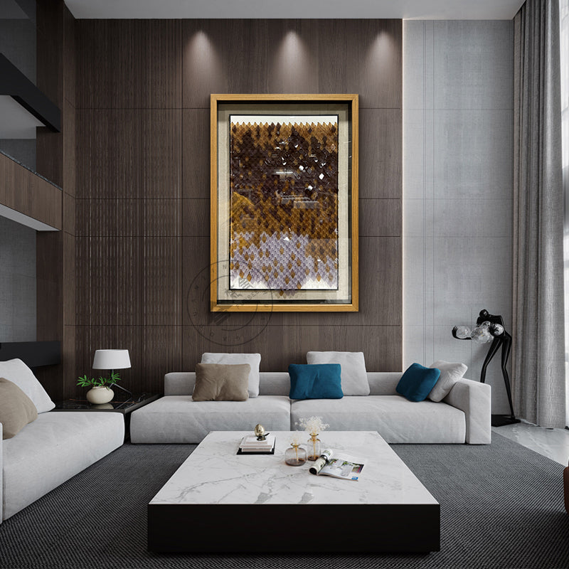 Modern Abstract Acrylic Wall Art Luxury Textured Hanging Sculpture Artwork