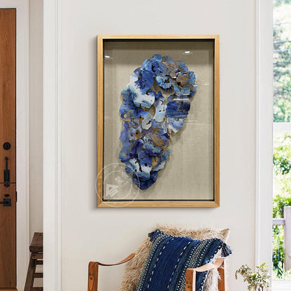 Carved Acrylic Fluid Agate Wall Art Decor