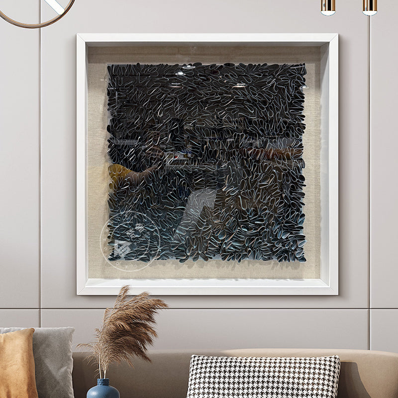 3D Leather Wall Art Textured Loop Hanging Artwork