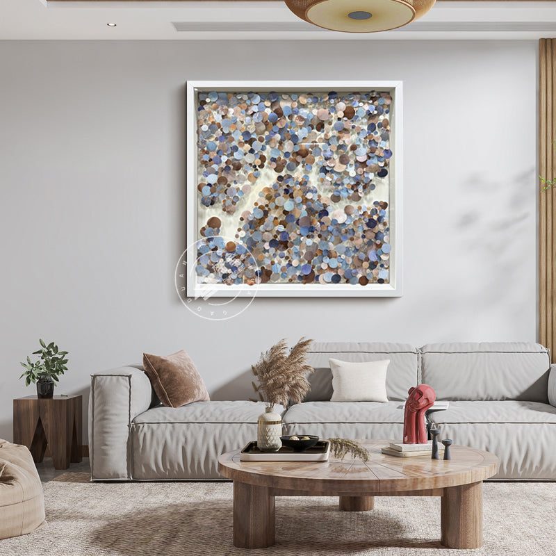 3D Floating PVC Disc Pin Art Shadow Box