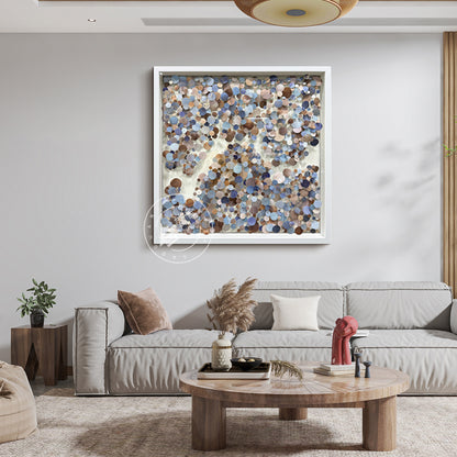 3D Floating PVC Disc Pin Art Shadow Box