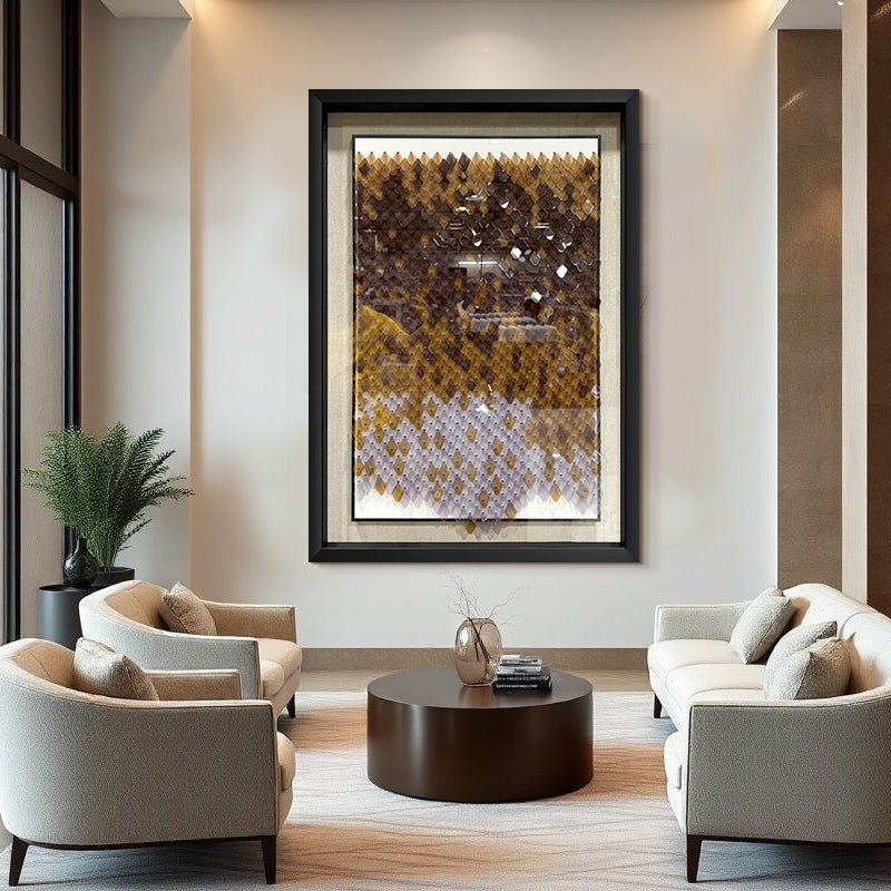 Modern Abstract Acrylic Wall Art Luxury Textured Hanging Sculpture Artwork