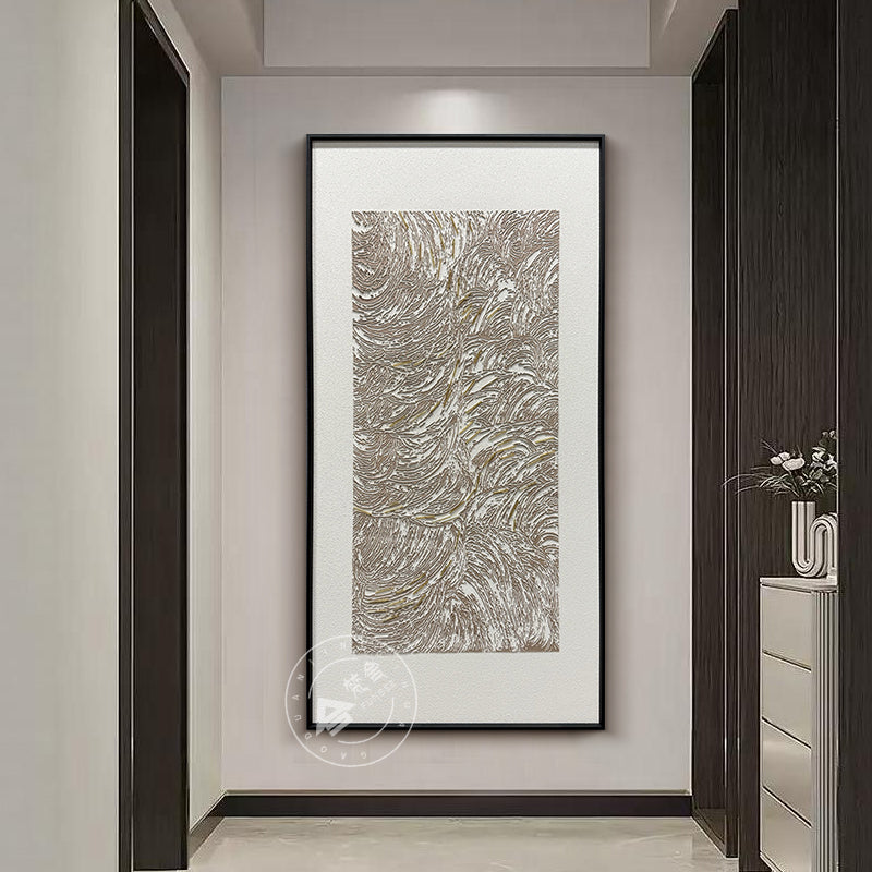 Luxury Heavy Impasto Wave Dimensional Wall Art