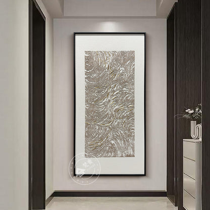 Luxury Heavy Impasto Wave Dimensional Wall Art
