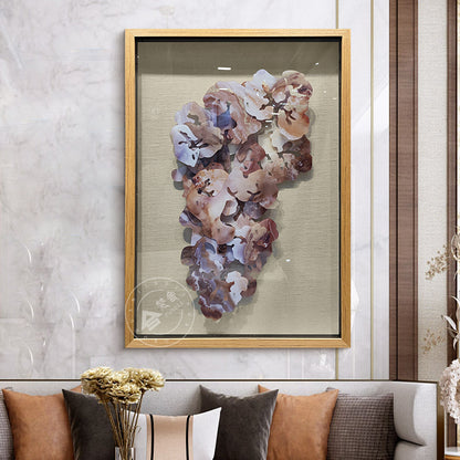 Carved Acrylic Fluid Agate Wall Art Decor
