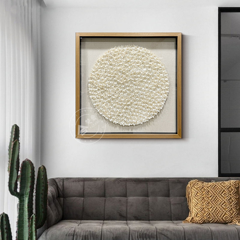 Natural Seashell Wall Art Flower Hanging Sculpture
