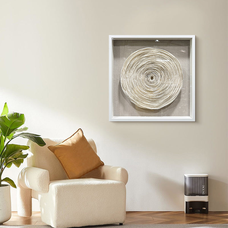 Sculpted Paper Wall Art Round Hanging Craft Artwork