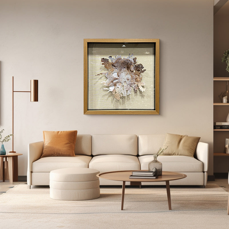 Aluminum Metal Flower Wall Art Hanging Sculpture