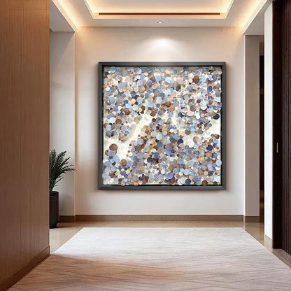 3D Floating PVC Disc Pin Art Shadow Box