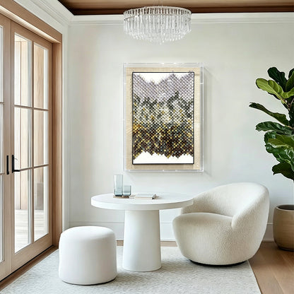 Modern Abstract Acrylic Wall Art Luxury Textured Hanging Sculpture Artwork