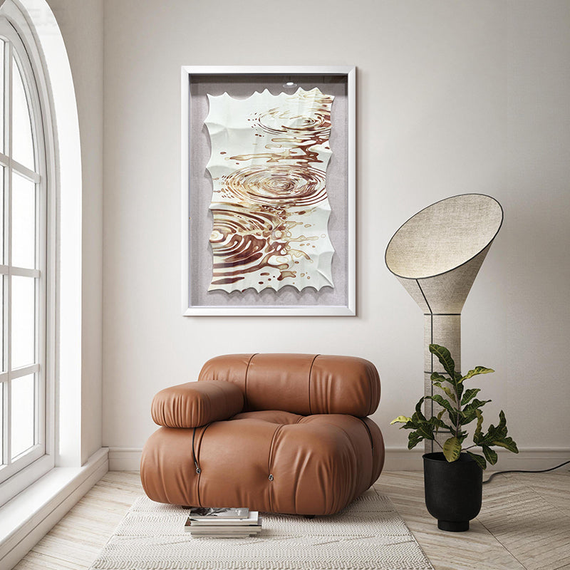Carved Wood Fluid Abstract Wave Wall Art