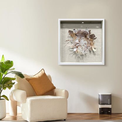 Aluminum Metal Flower Wall Art Hanging Sculpture