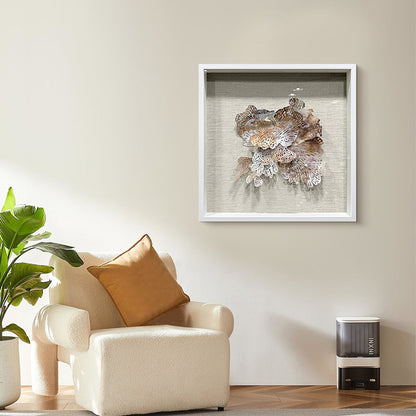Aluminum Metal Flower Wall Art Hanging Sculpture