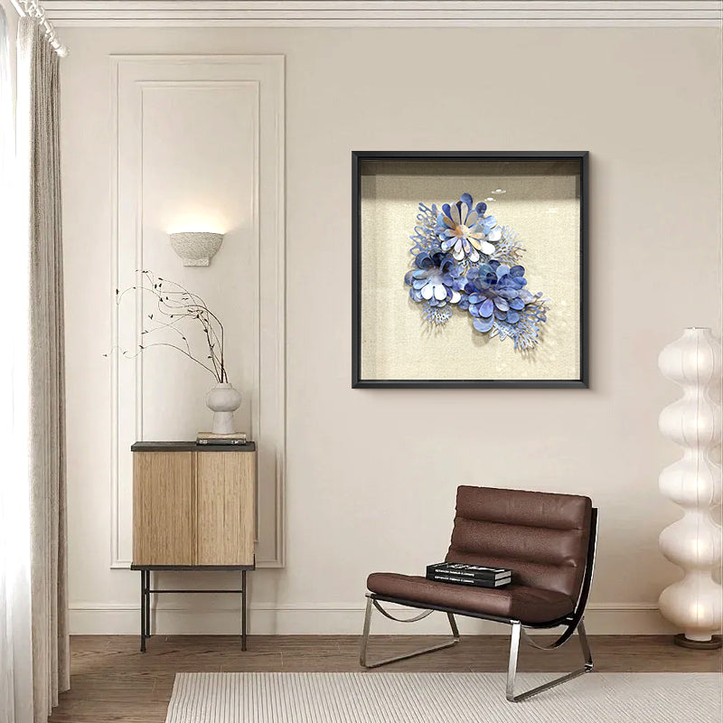 Aluminum Metal Flower Wall Art Hanging Sculpture