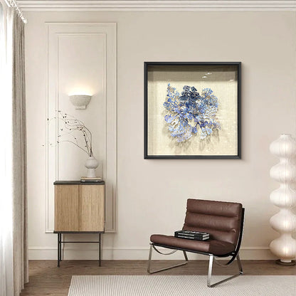 Aluminum Metal Flower Wall Art Hanging Sculpture