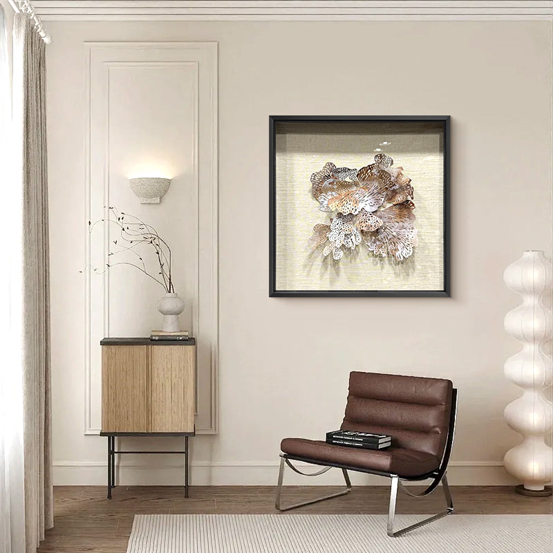 Aluminum Metal Flower Wall Art Hanging Sculpture